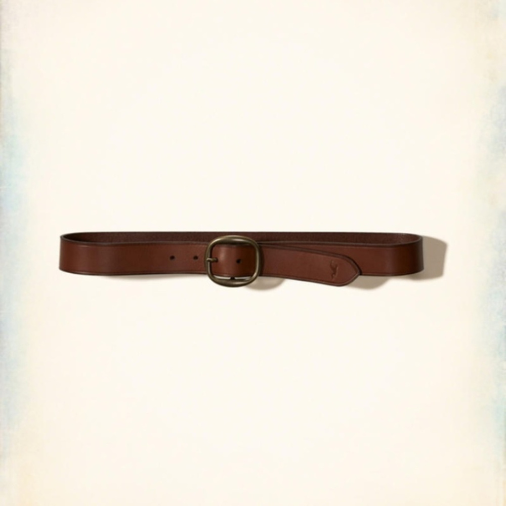 Hollister Brown Leather Belt